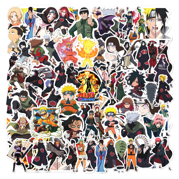 ROUSRIE LAPTOP STICKERS | VIBRANT AND COLOURFUL | NARUTO – INSPIRED STICKERS |EASY TO APPLY ON ANY SURFACE | DURABLE AND WATER RESISTANT |50 PIECES |